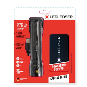 Led Lenser P7R Taschenlampe + Powerbank