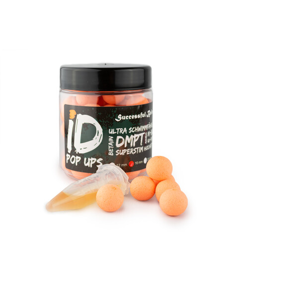 iD Pop Ups Neon Orange 12mm Bubble Gum