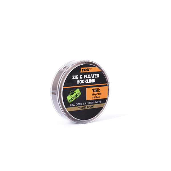 Fox Zig & Floater Hooklink Trans Khaki 12lb (5.44kg)