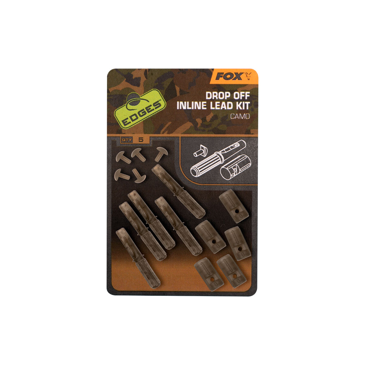 Fox Drop Off Inline Lead Kit - Camo