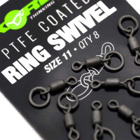 Korda PTFE Coated Ring Swivel Size 8