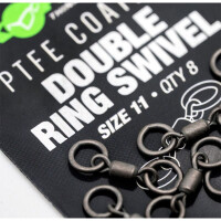 Korda PTFE Coated Double Ring Swivel - Size 11