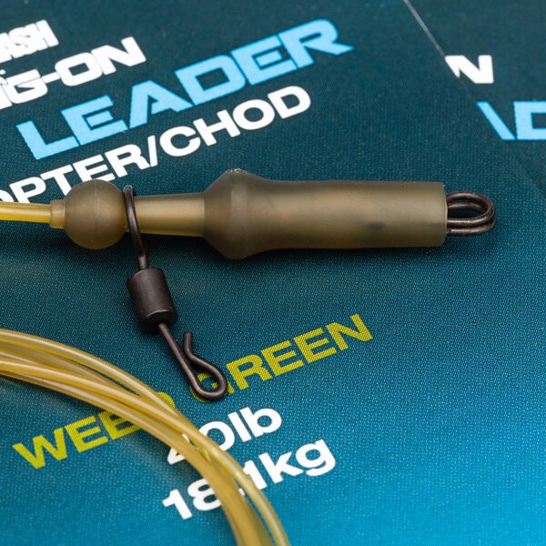 Nash Cling-On Fused Leader Helicopter/Chod Weed Green