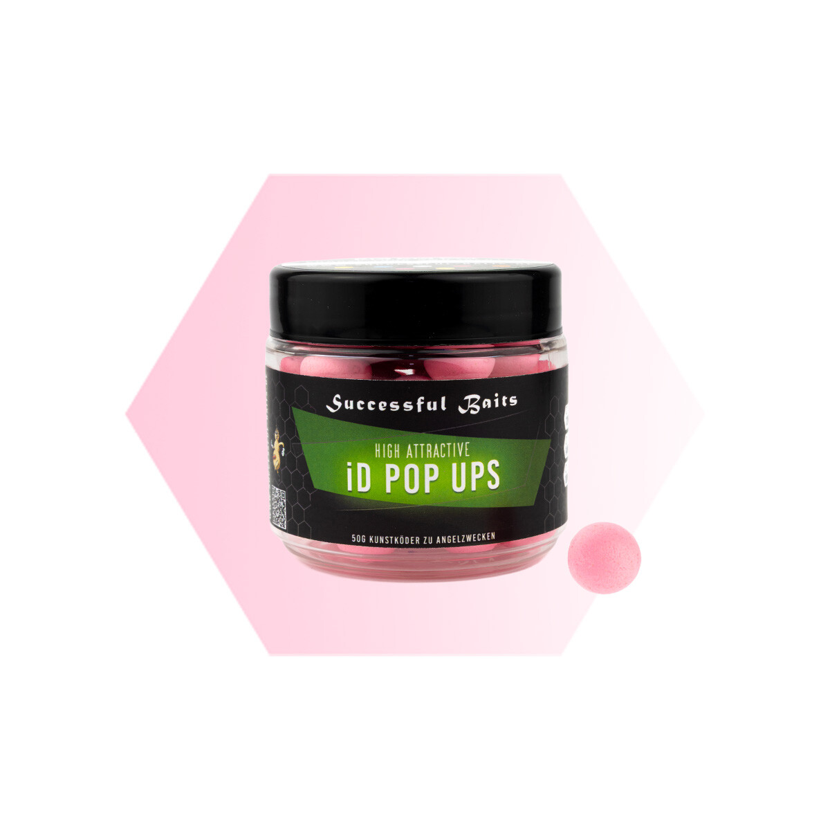 iD Pop Ups Washed Out Pink 18mm PFX66