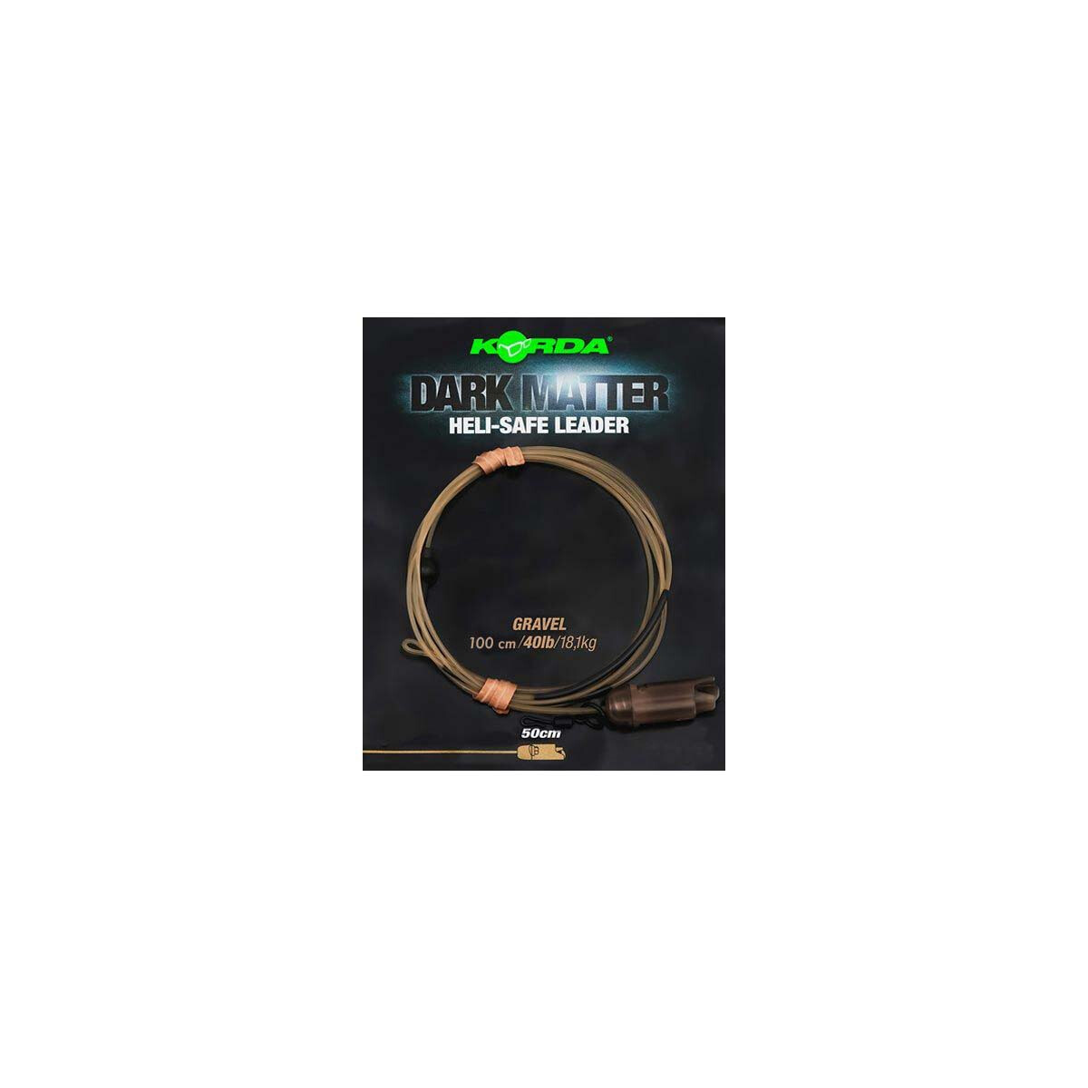 Korda Dark Matter Leader Heli Safe 40lb 1m