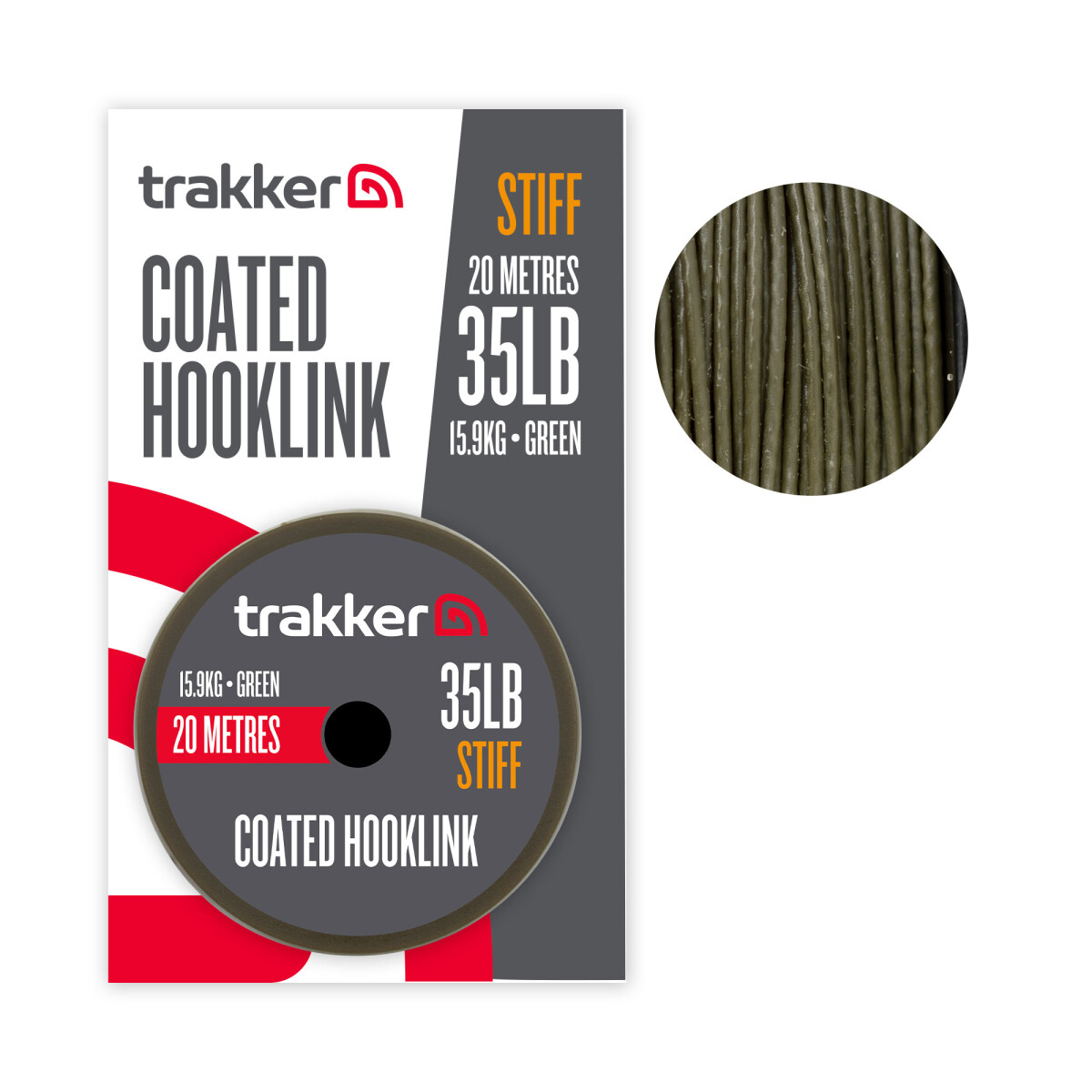 Trakker Stiff Coated Hooklink 35lb