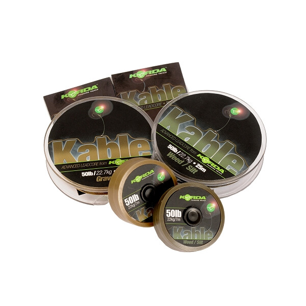 Korda Kable Tight Weave Leadcore 7m Weed