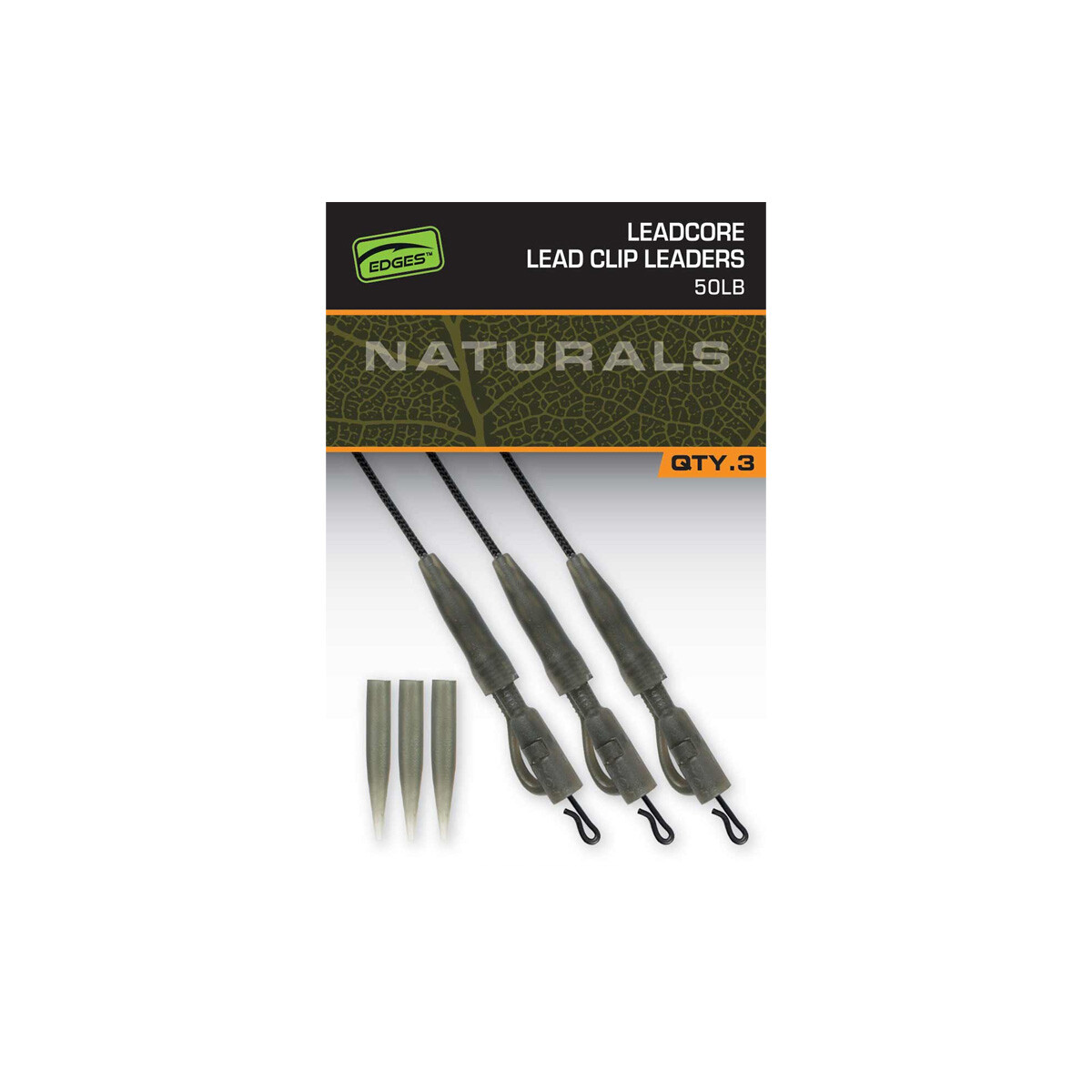 FOX Naturals Leadcore Power Grip Lead Clip Leaders