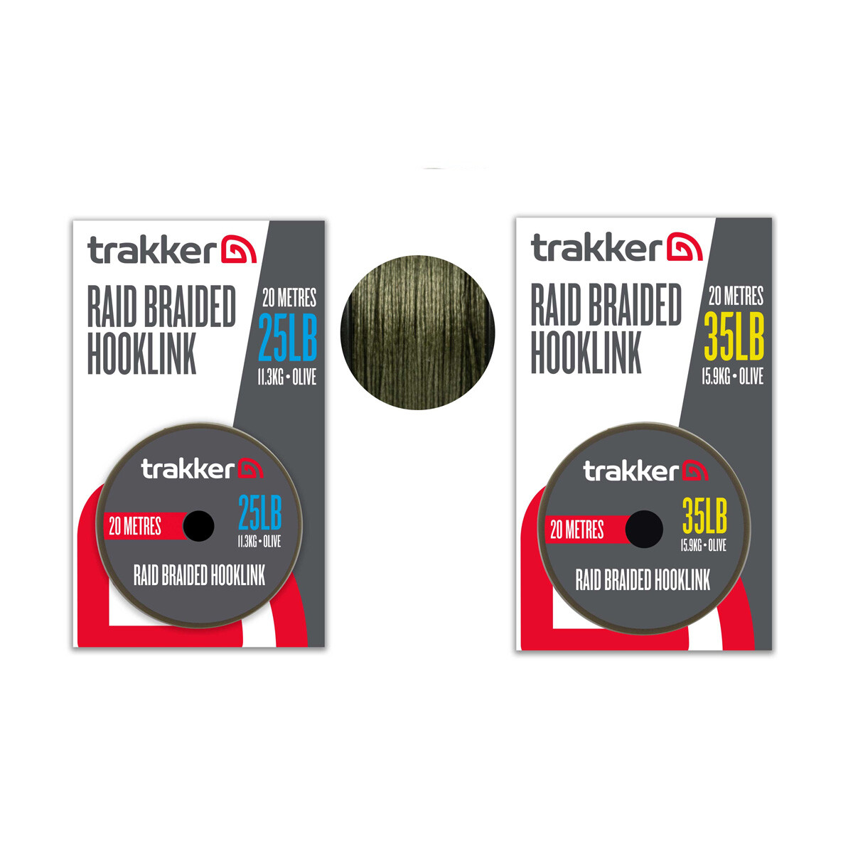 Trakker Raid Braided Hooklink 25lb St&au box