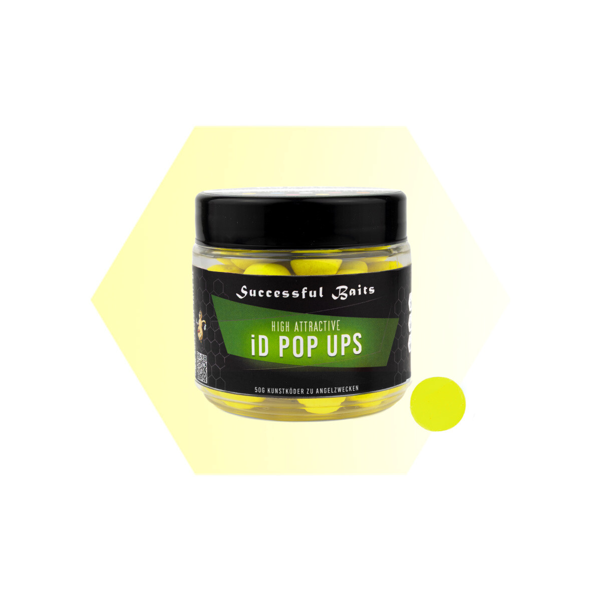iD Pop Ups Neon Gelb 18mm Original Squid box