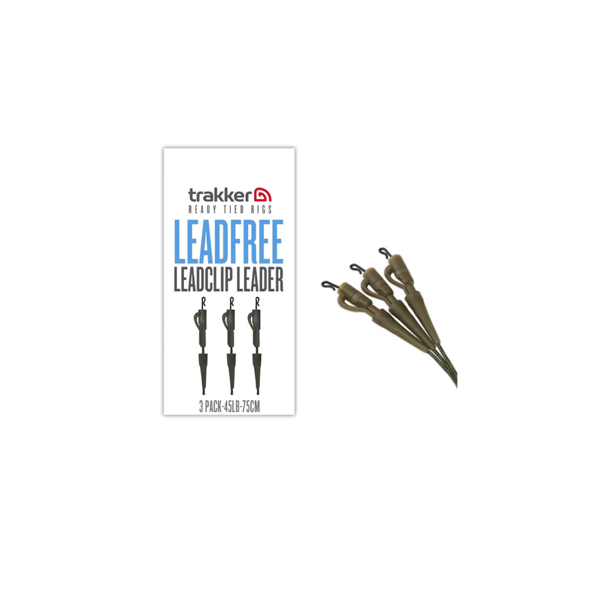 Trakker Leadfree Leadclip Leader 75cm 3Pack