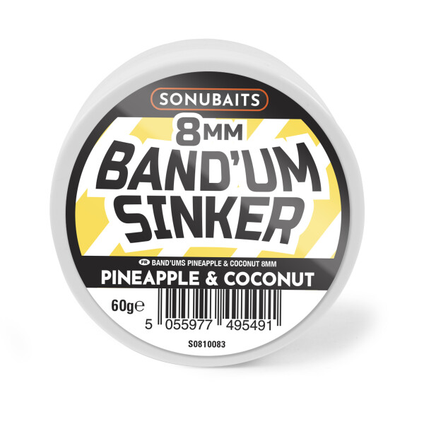 Sonubaits BandUm Sinkers Pineapple & Coconut - 8mm