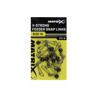 Matrix X-Strong Feeder Snap Links Size 10 10pcs
