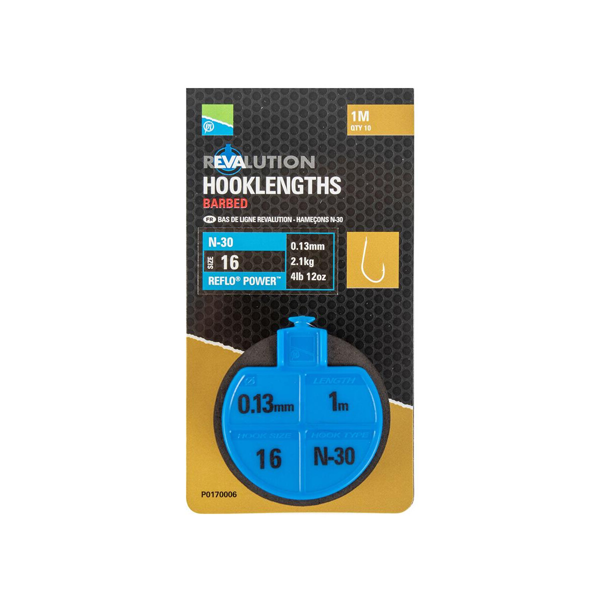 Preston Revalution Hooklengths - N30 Size 12