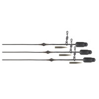Fox Edges Naturals Heli-Clip Rigs 50lb Leadcore 3pcs