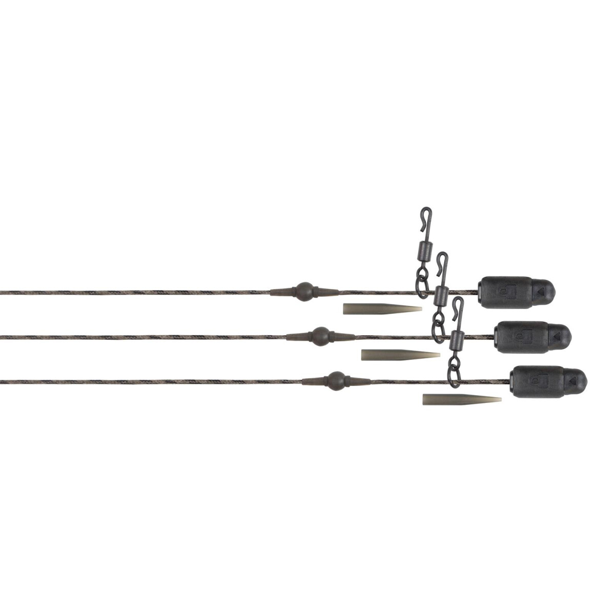 Fox Edges Naturals Heli-Clip Rigs 50lb Copper Core 3pcs