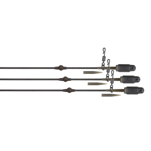 Fox Edges Tuff Tungsten Tubing Heli-Clip Rigs 3pcs
