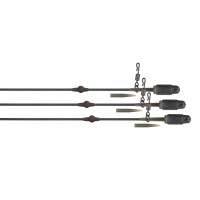 Fox Edges Tuff Tungsten Tubing Heli-Clip Rigs 3pcs