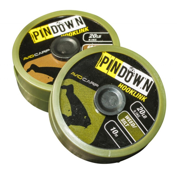 Avid Carp Pin Down Hooklink Weed/Silt 20lb