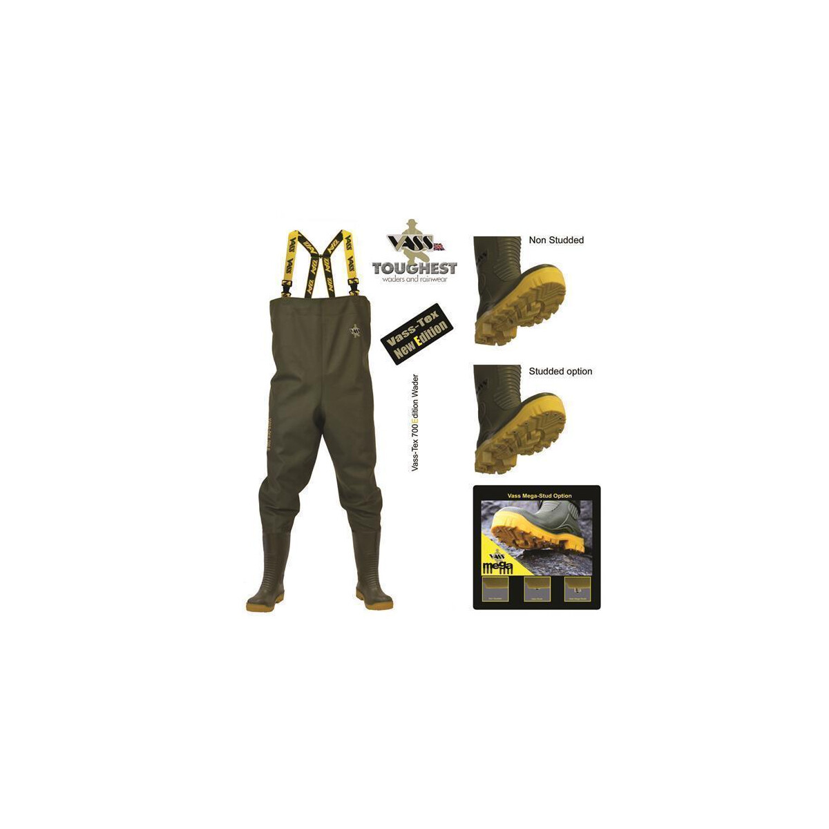 Vass E Nova 700 Chest Wader 44 (UK 10)