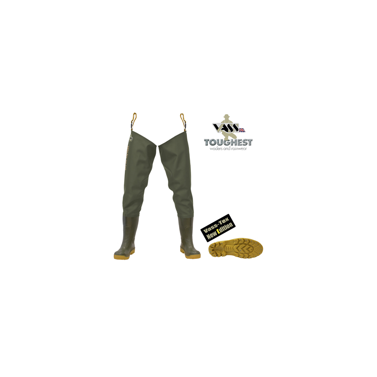 Vass E Nova Thigh Waders 43 (UK 9) box