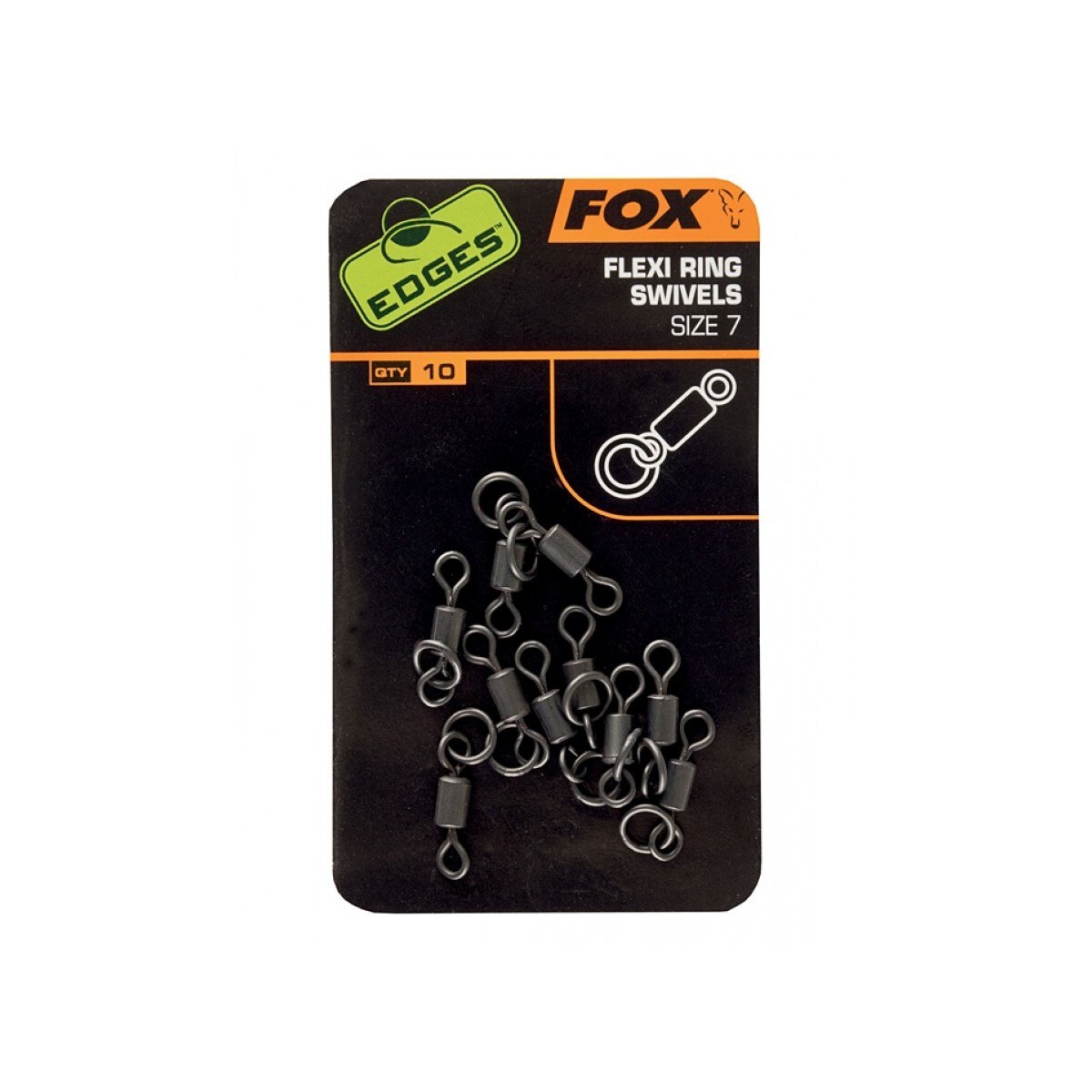 Fox Edges Flexi Ring Swivel Size 7