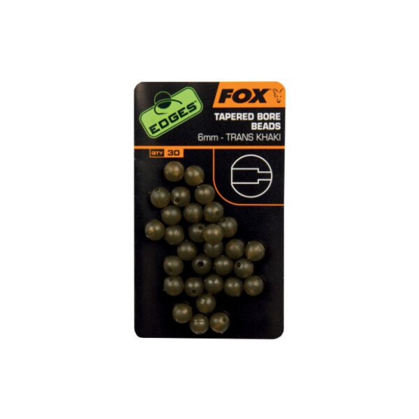 Fox Edges Tapered Bore Beads 6mm