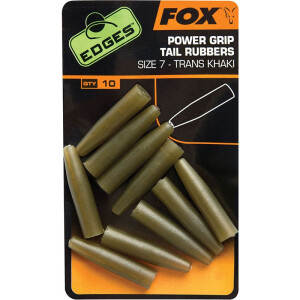 Fox Edges Power Grip Tail Rubbers trans khaki