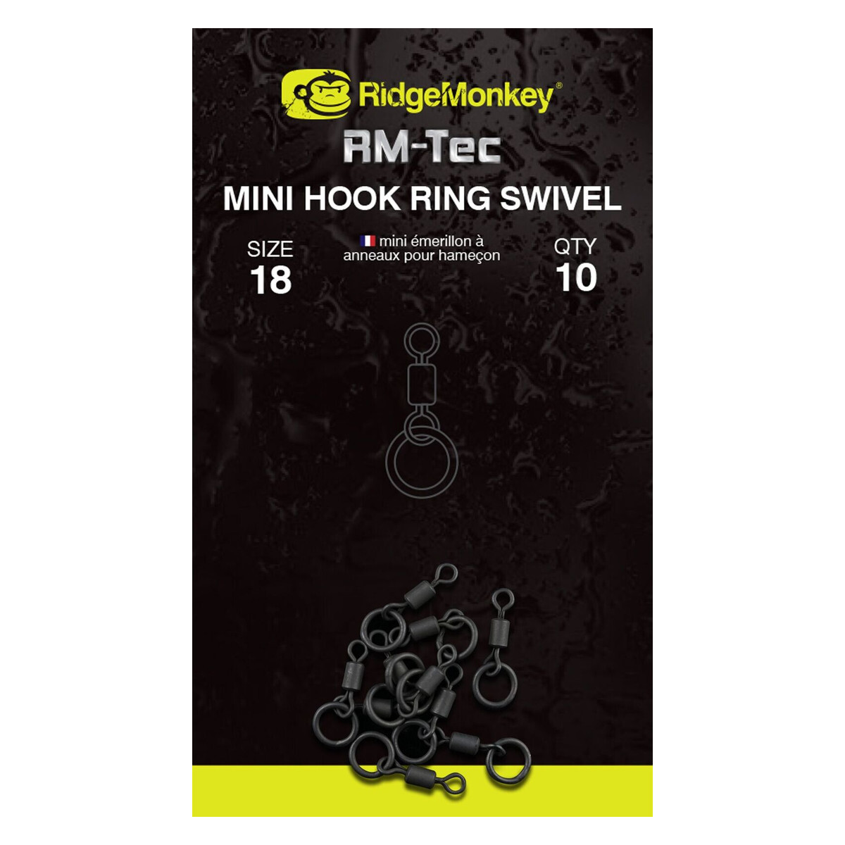 RidgeMonkey Mini Hook Ring Swivel - Size 18